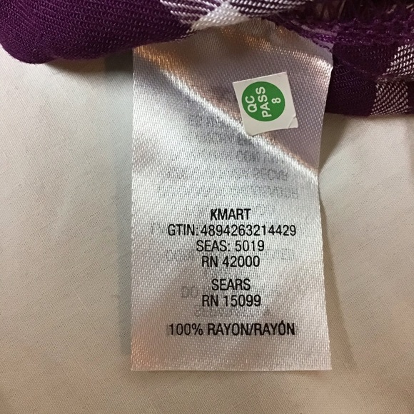 Purple button tunic top - Picture 4 of 7